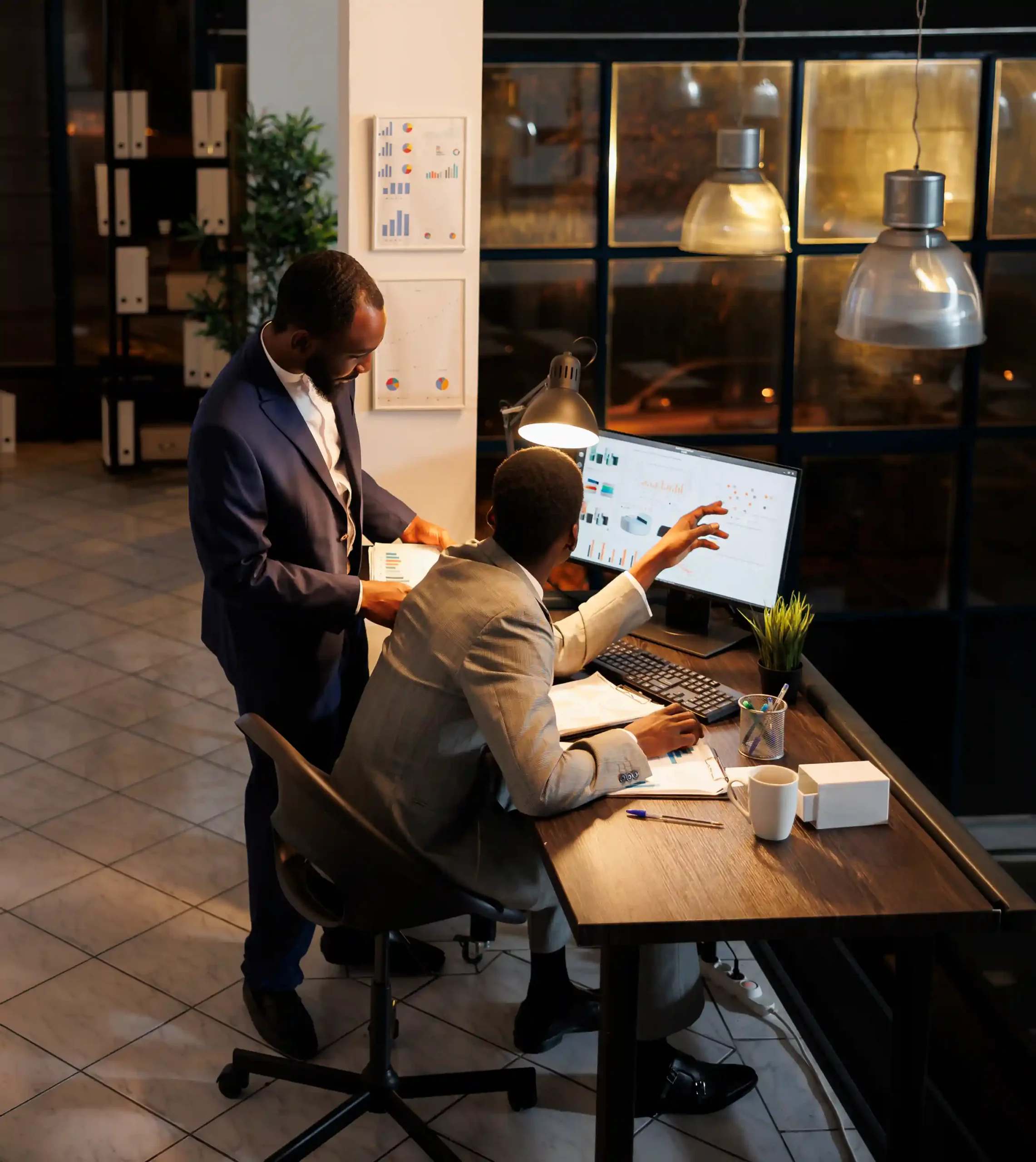 Illustration - Modern IT consulting company focused on business success and scalable technology solutions